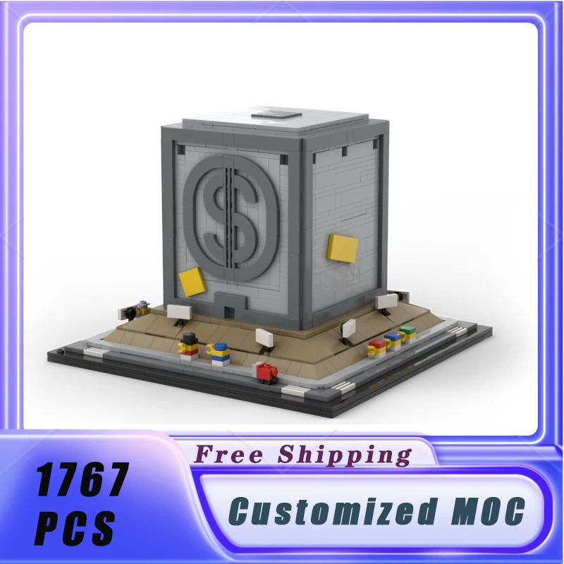 Classic TV Series MOC-33607 Creative Piggy Bank Brick DIY Assembly Display Model Children's Building Block Toy Gift