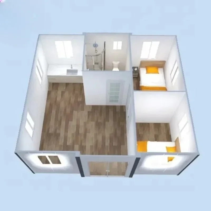 Maison extensible préfabriquée portative de conteneur 40ft