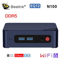 Beelink EQ12 Intel N100 EQ13 N200 Mini PC DDR5 8GB 500GB NVME SSD BT5.2 Wifi6 Dual LAN Desktop MINI PC Gamer Computer