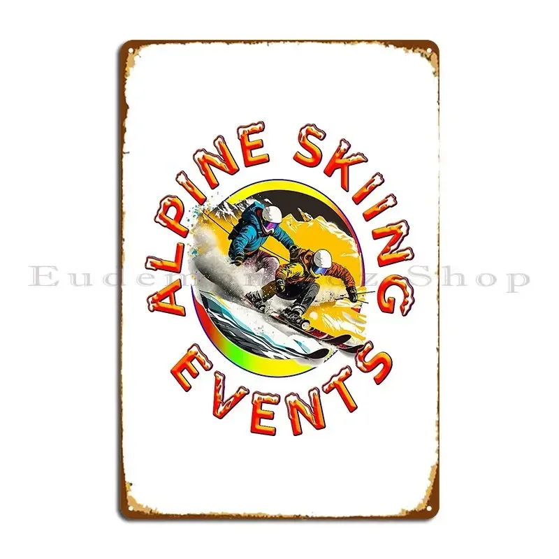 Alpine-Skiauftritte Metallplakette Poster Vintage Garage Custom Cinema Custom Blechschild Poster
