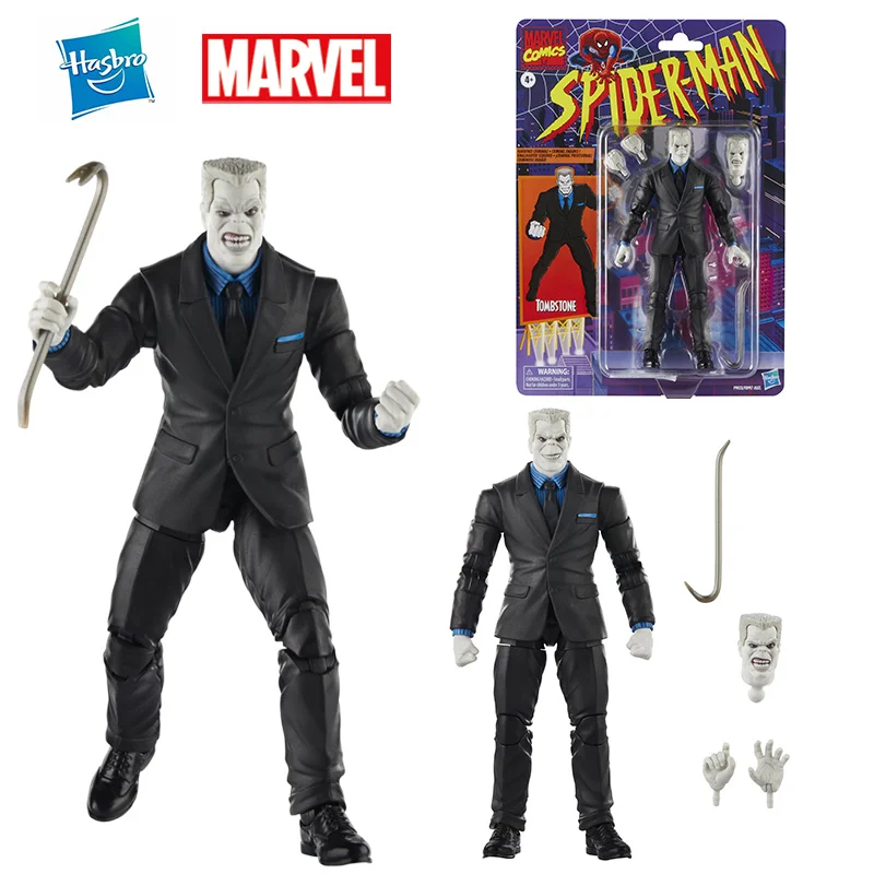 Hasbro Marvel Legends Series Tombstone Spider-Man Comics Collection 16Cm Original Action Figure Model Kit Toy Birthday Gift