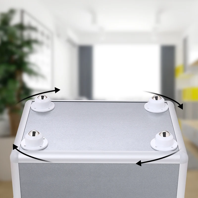 8PCS Möbel Rollen Räder Selbstklebende Pulley Edelstahl Mini Swivel Caster Räder 360 Grad Rotation Heavy Duty