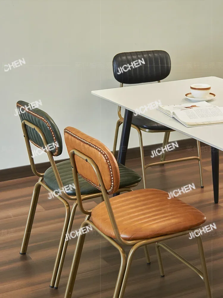 

JC Iron Retro Dining Chair, Industrial Style, Commercial Dining Chair, Simple Café, Dining Table, Chair, Restaurant Stool