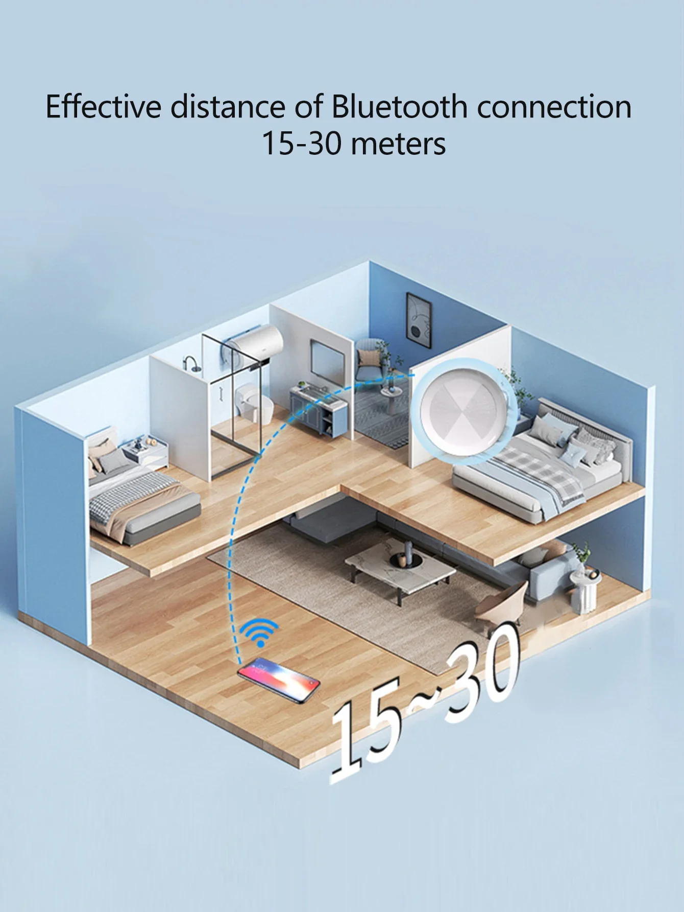 Умный Bluetooth GPS анти-потерянный трекер Звуковое местоположение msg-напоминание Сигнализация Для ключей, кошельков, детей, домашних животных Отслеживание через приложение на iOS и Android
