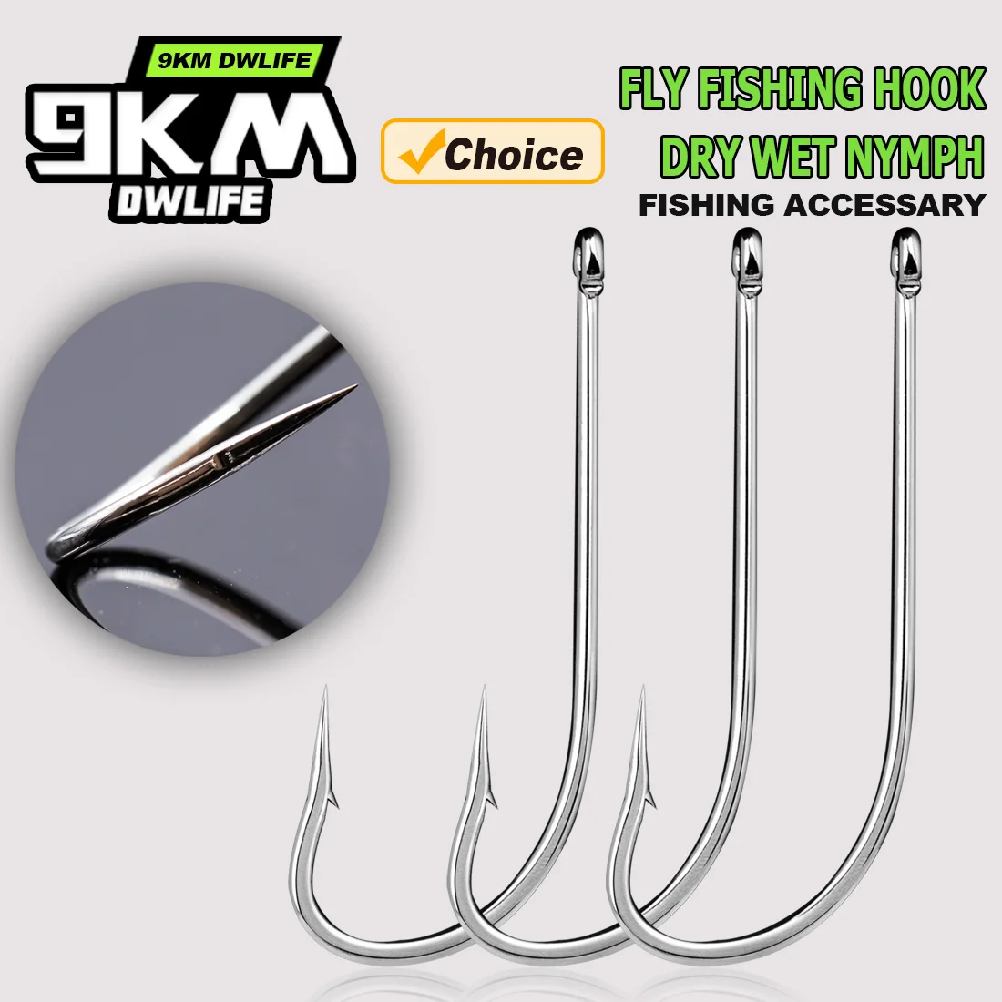 9KM Long Shank Fishing Hook 50pcs Offset Hook J Hooks O'Shaughnessy Forged Extra Strong Saltwater Hook for Bass Striper Snapper