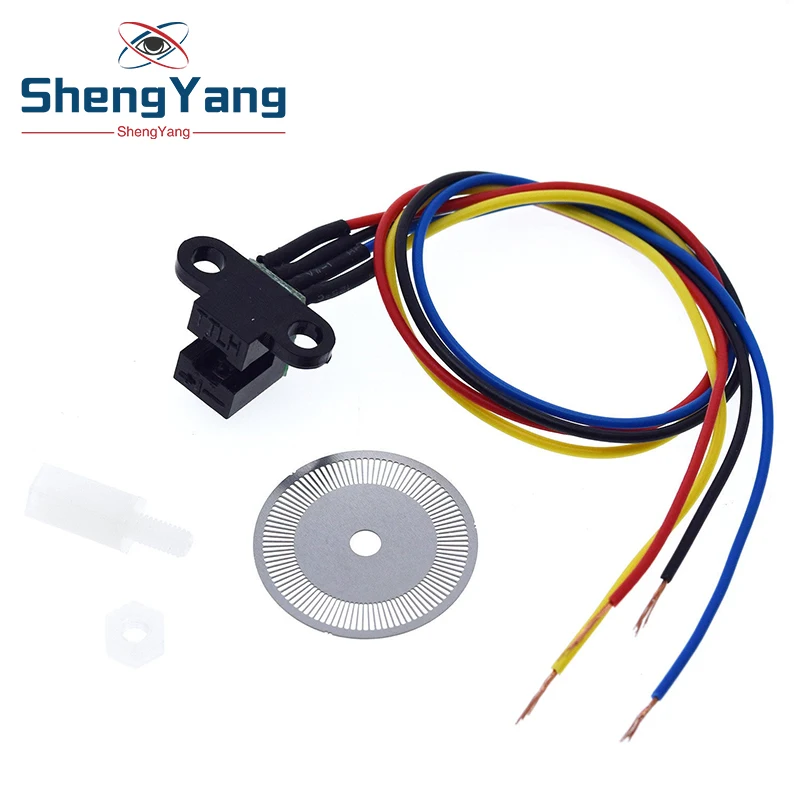 TZT Photoelectric Speed Sensor Encoder Coded Disc Code Wheel For Freescale Smart Car 5V For Arduino DIY