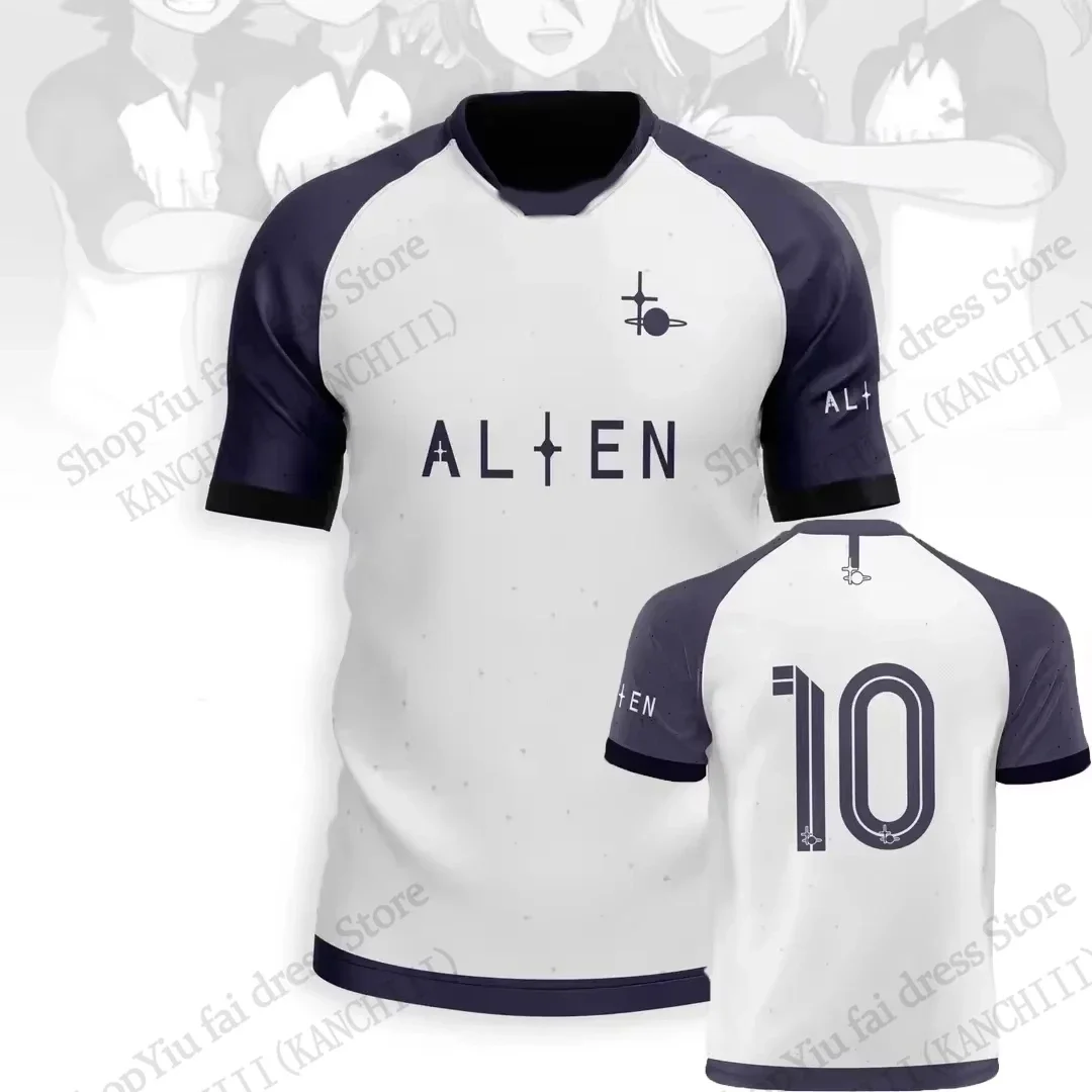 Anime Jersey Inazuma Eleven Kaio Fußball 3D-Druck T-Shirt Herren Damen Mode Kurzarm Sport T-Shirt Kinder Oberteile Tee Mark Evens – Detail 8