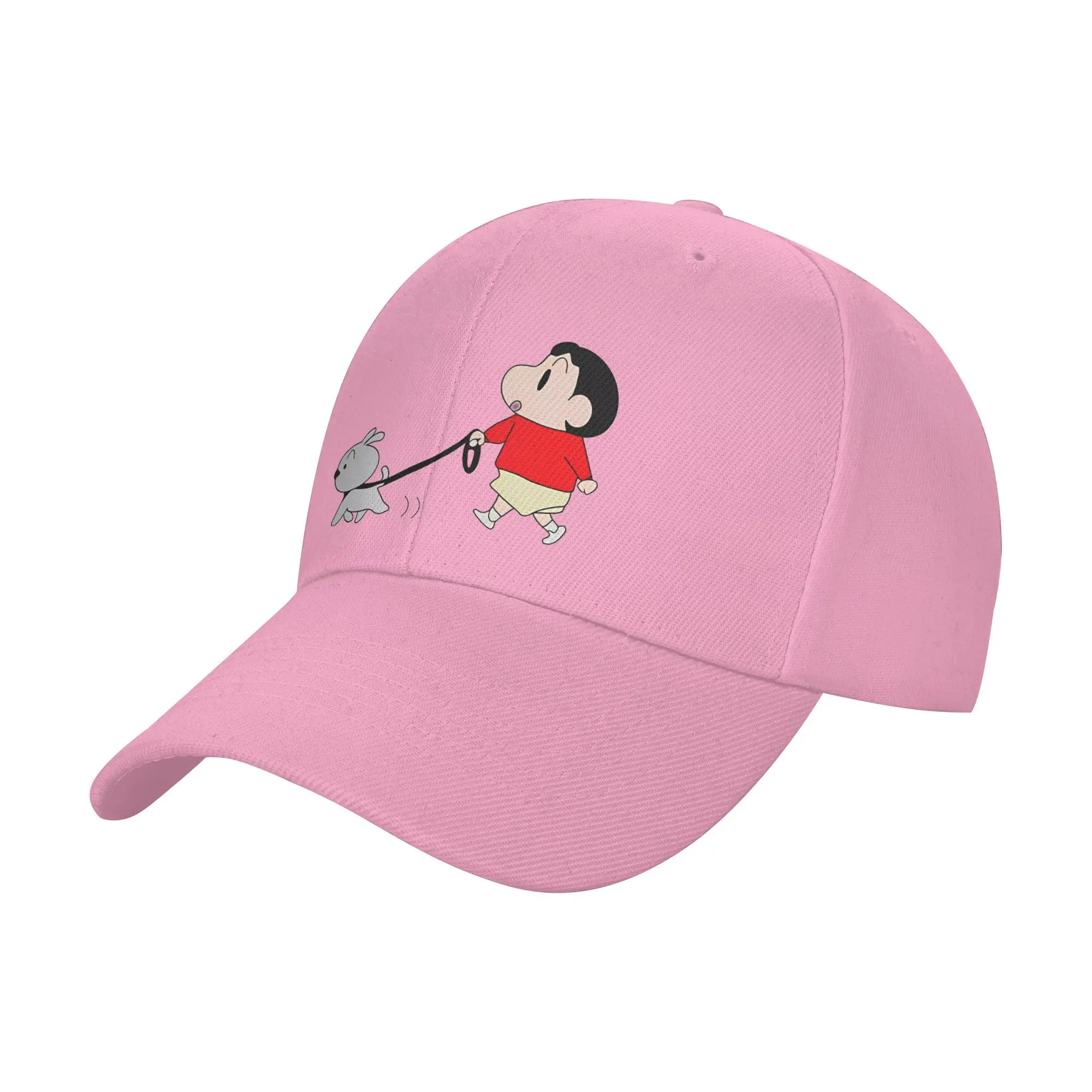 Crayon Shin-Chan Takes Shiro Out For A Walk Hats Unisex Fashion  Hats Sun Caps Golf Hats Adjustable Snapback Caps Baseball Caps