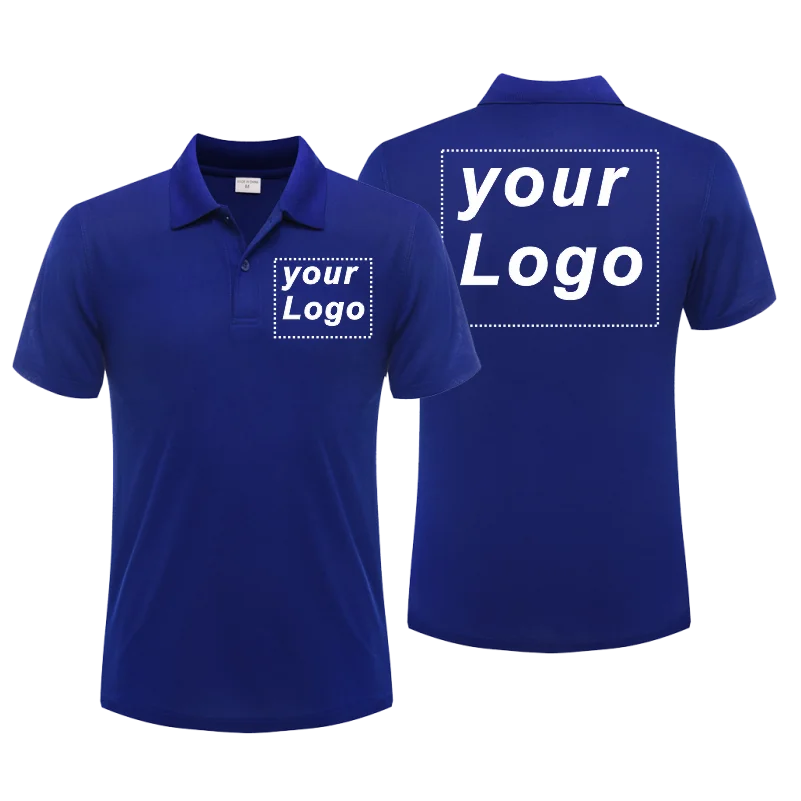 Summer Cheap Polo Shirt Casual Short Sleeve Personal Company Group Logo Custom Men and Women Custom