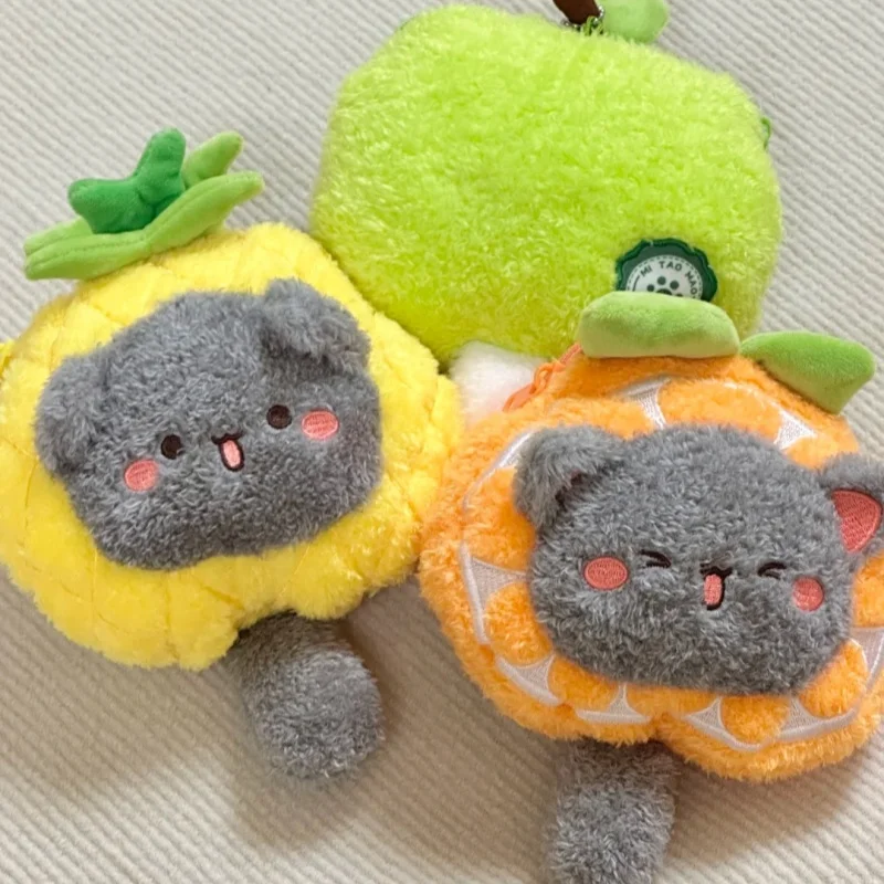 

Оригинальный персиковый кот, персик, мяу, пушитбол, серия, слепая коробка, кулон, милый брелок, кавайная мультяшная сумка, украшения, подарочные игрушки в форме сердца