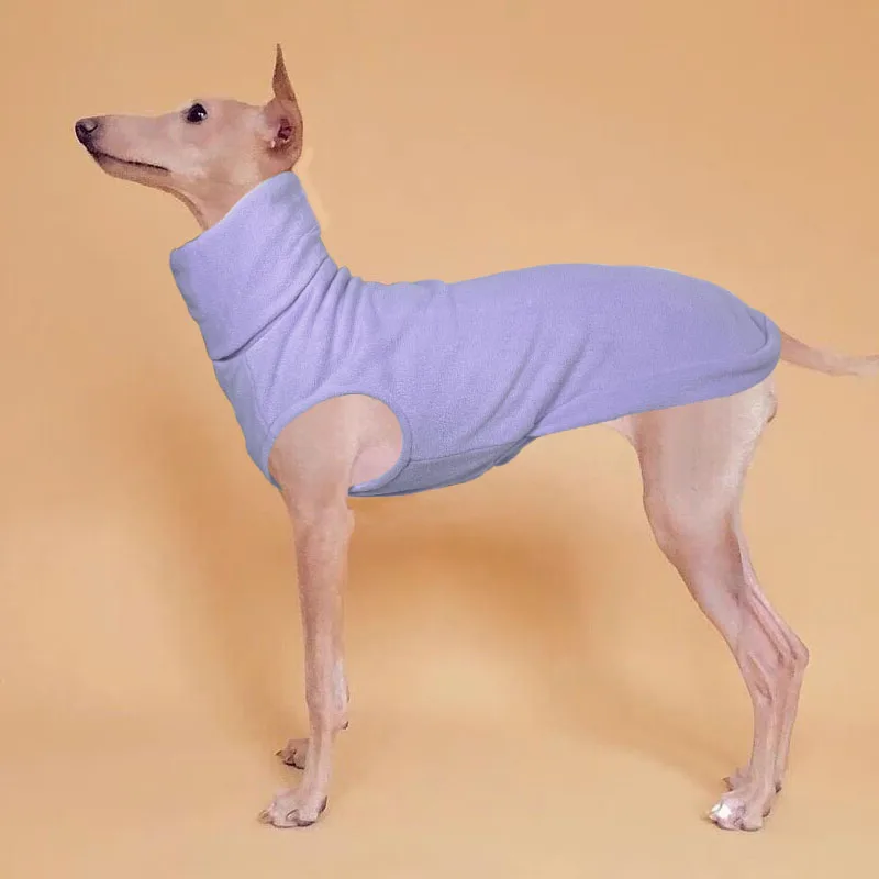 Fleece Sweaters | Greyhound, Whippet & Italian Greyhound Apparel Vest Turtleneck Fleece