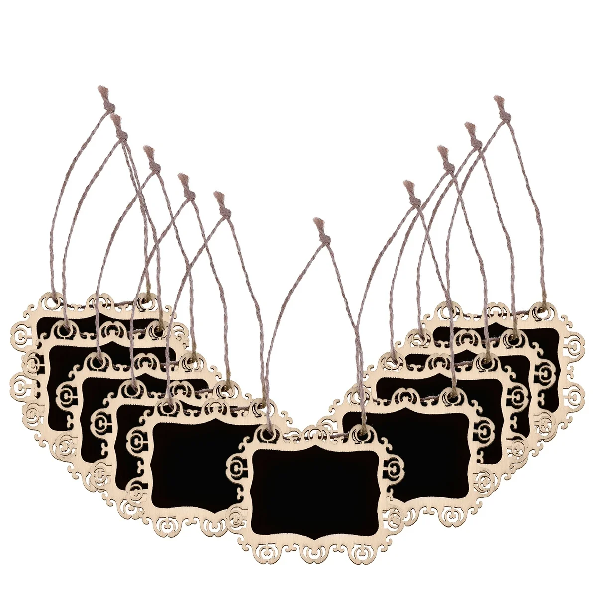 

10pcs Mini Chalkboards Hanging For Wedding Christmas Crafts Garden Light Weight Blackboard Tags Display Sign Boards