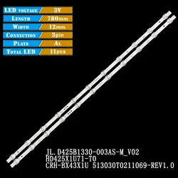 Pasek podświetlenia LED do JL.D425B1330-003AS-M_V02 HD425X1U71 CRH-BX43X1U513030T0211069-REV1.0 43A7100F HZ43E3D 43A52E 43V3F 43A59