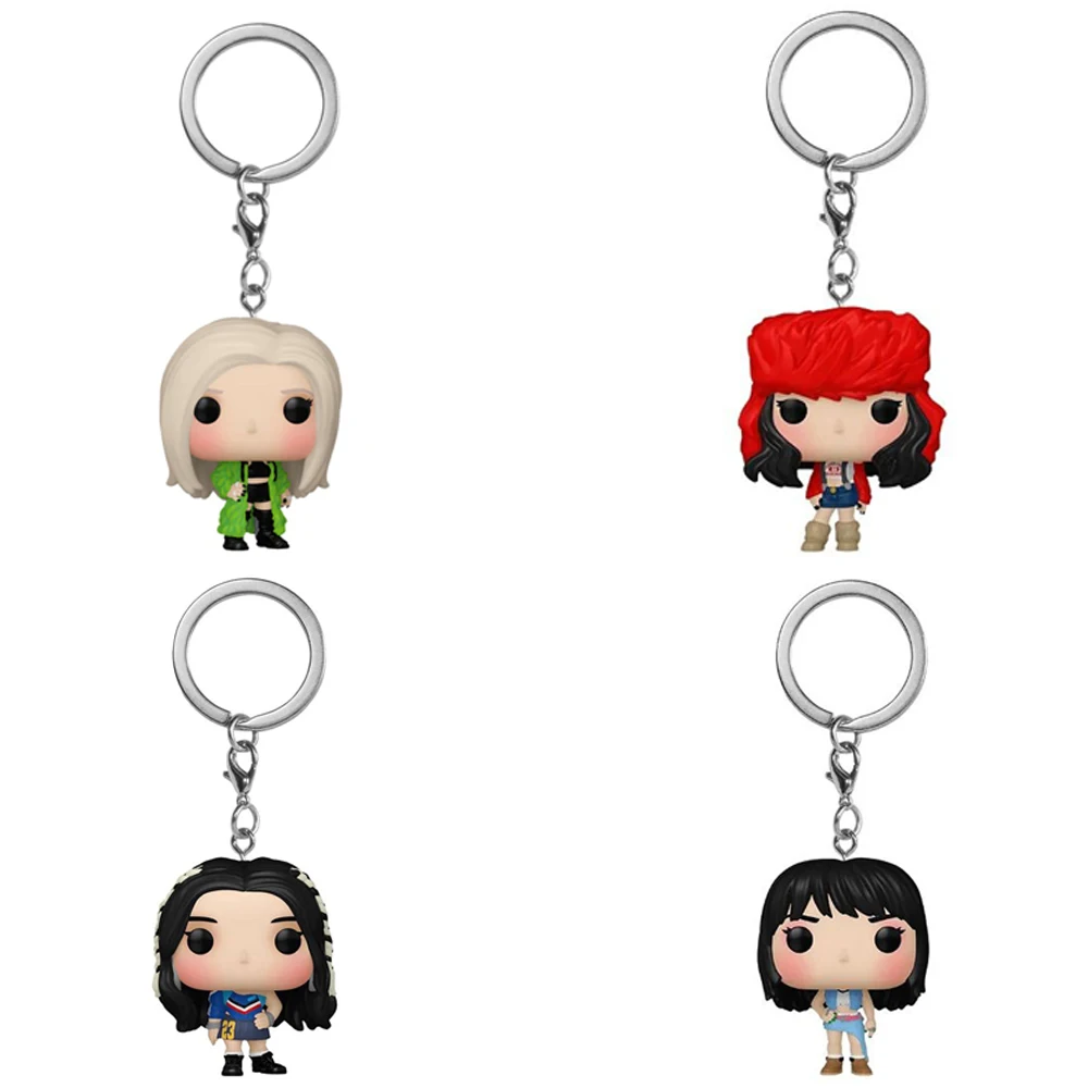 Llavero de Juguete Super Star, Figura Coleccionable de Rose Jisoo, Llavero de Muñeca de las Ídolas Coreanas Jennie y Lisa