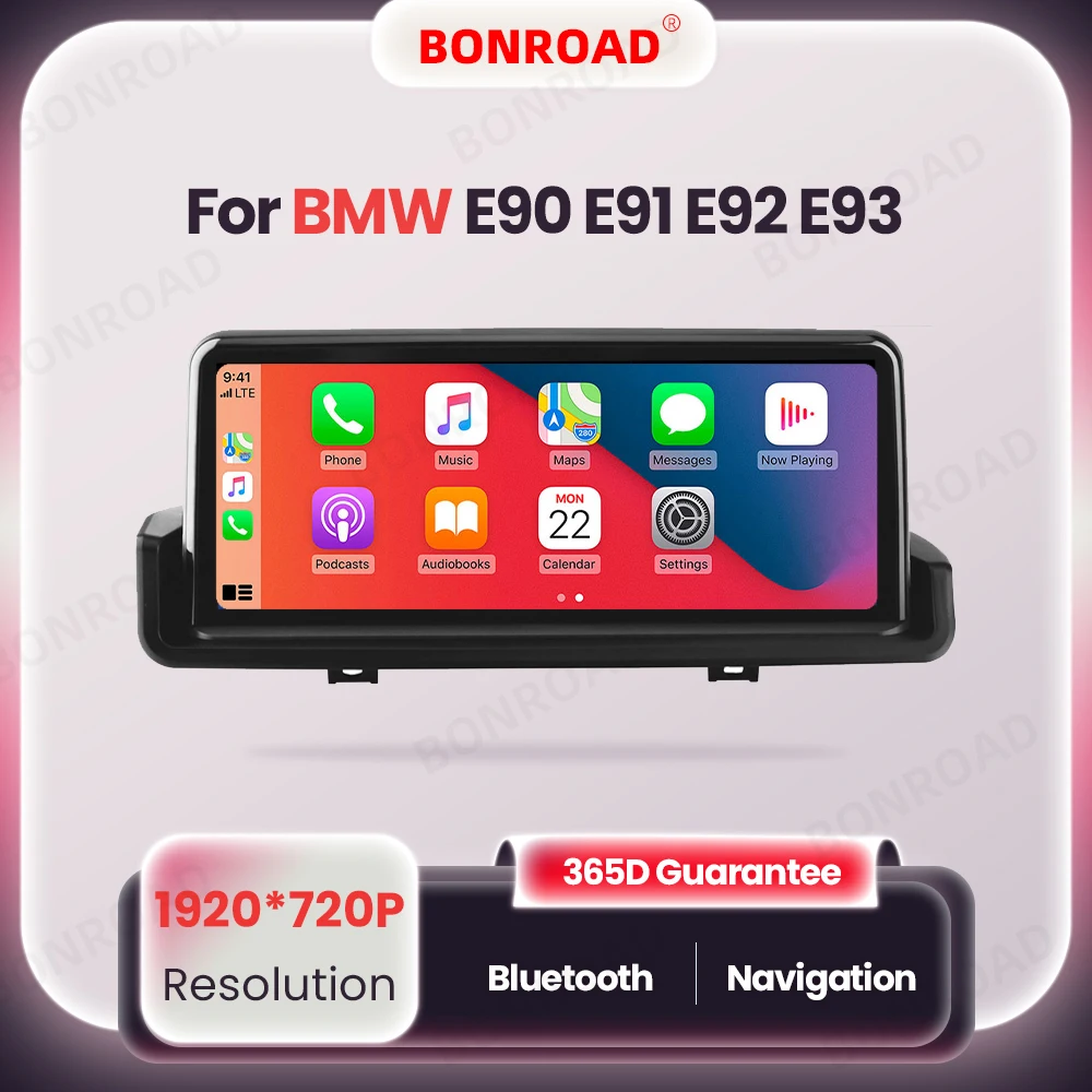 BONROAD اللاسلكية Carplay أندرويد السيارات مشغل وسائط متعددة راديو السيارة لسيارات BMW 3 سلسلة E90 E91 E92 E93 شاشة تعمل باللمس مع بلوتوث #1