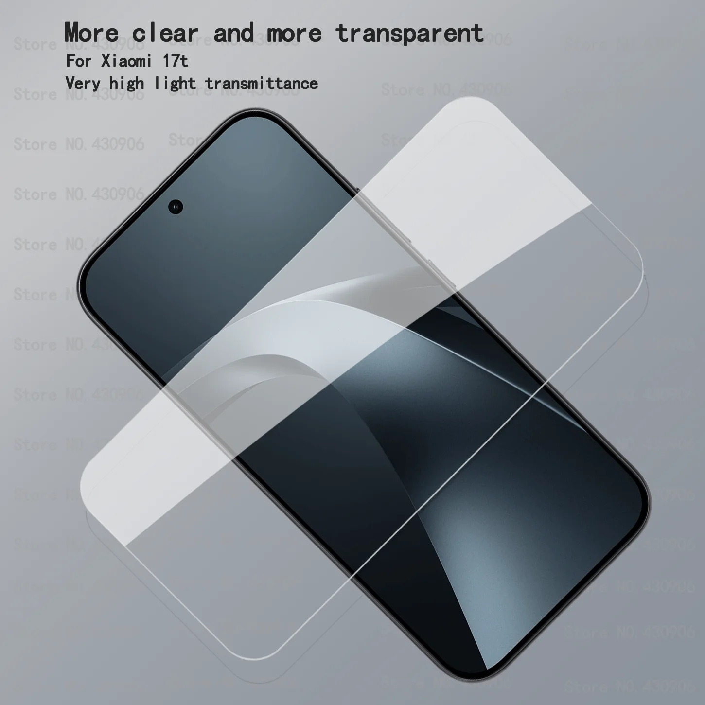 Für Xiaomi 17t Displayschutzfolie, hochwertige transparente Hartglasfolie für Xiaomi 17t 2.5D 9H – Detail 2