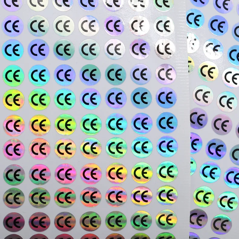 

Transparent CE Adhesive Label Sticker Matte Silver Laser CE Adhesive Label Paper