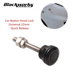 1Pc/4Pcs 22mm Universal Car Push Button Bonnet Hood Pins Kit Aluminum Quick Release Latch Bumper License Plate Lock Clip