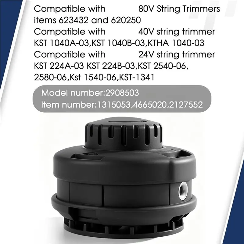 ABXF-Trimmer Head 1040-03 For Kobalt 40V KST,0.080 Pre Cut Line