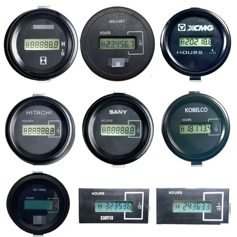 Hour Meter Counter Timer for Doosans Kobelco Xcmg Komatsu Liugong Caterpillar Generator Diesel Gasolin Petrol Engine Excavator