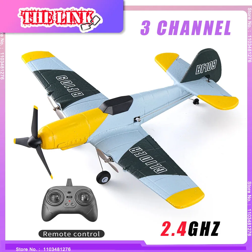 NEW Z61 BF109 RC Planes 3CH EPP Foam 2.4G Remote Control Fighter Fixed Wingspan Glider Outdoor RTF RC  Airplanes Toys Gifts Kids