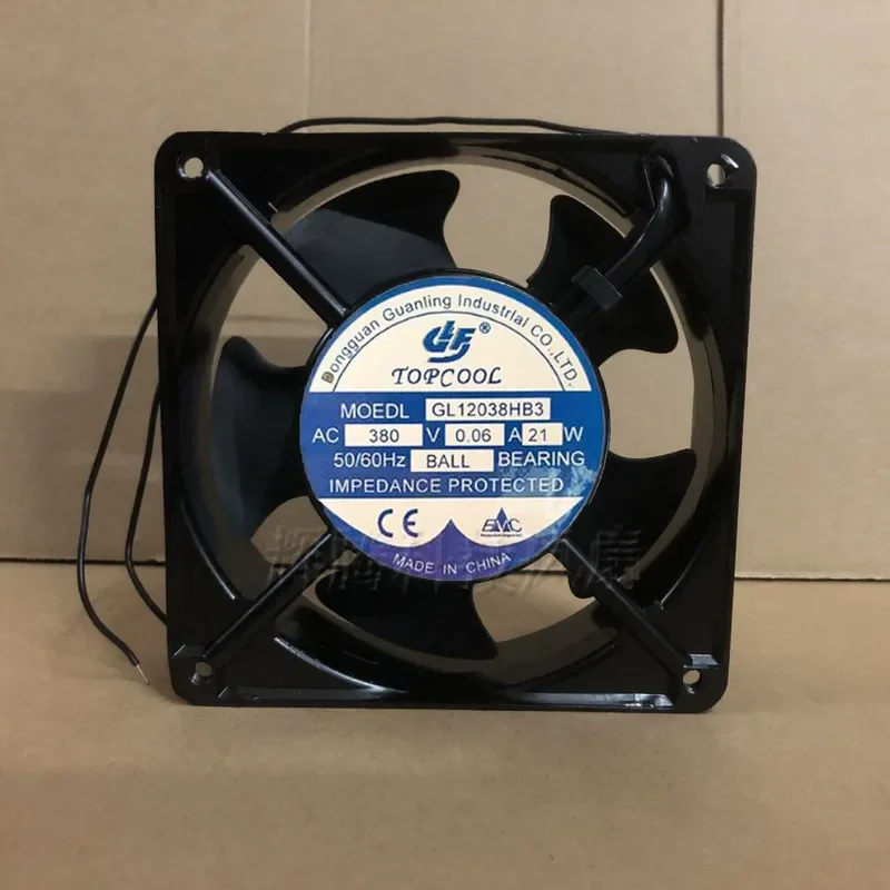 for TOPCOOL GL12038HB3 Machine Tool Air Conditioning 220V 380V Cooling Fan 12038