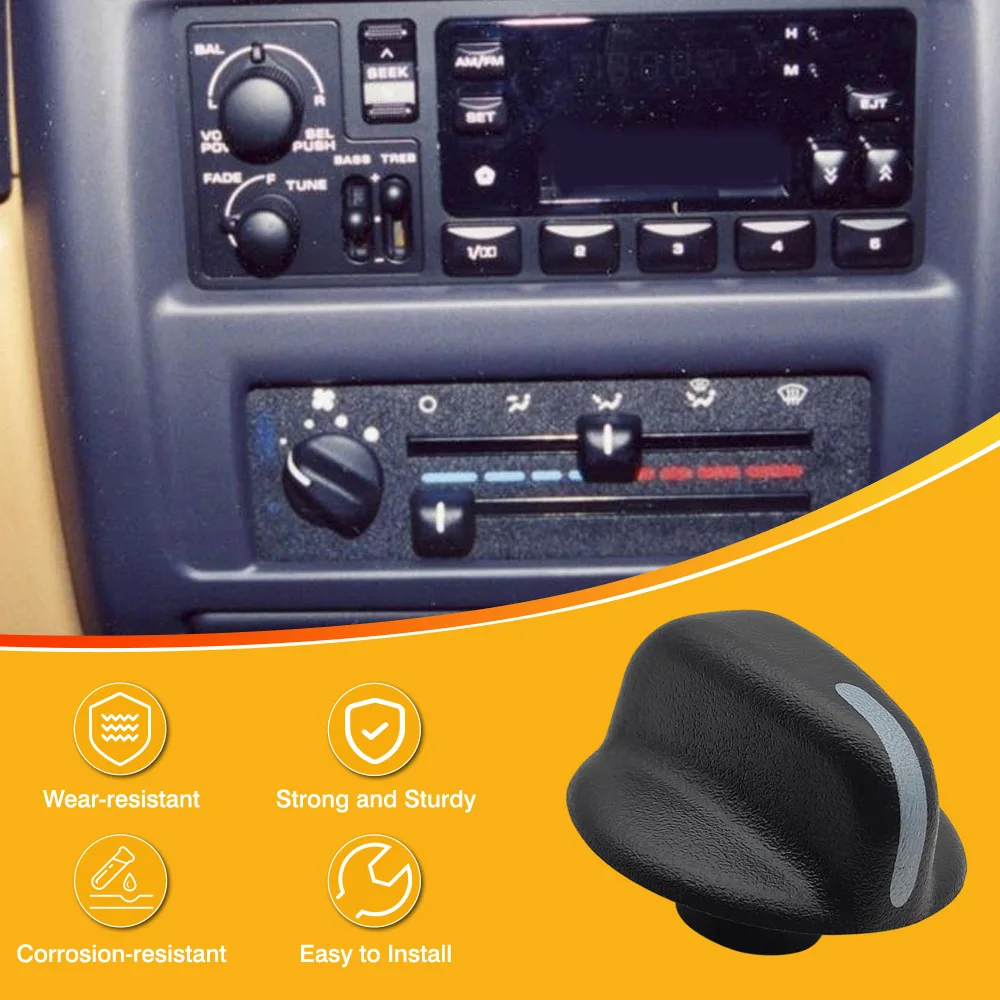 

4882790 A/C Heater Knob Climate Control Knob Switch for Jeep Wrangler TJ 1997-1998