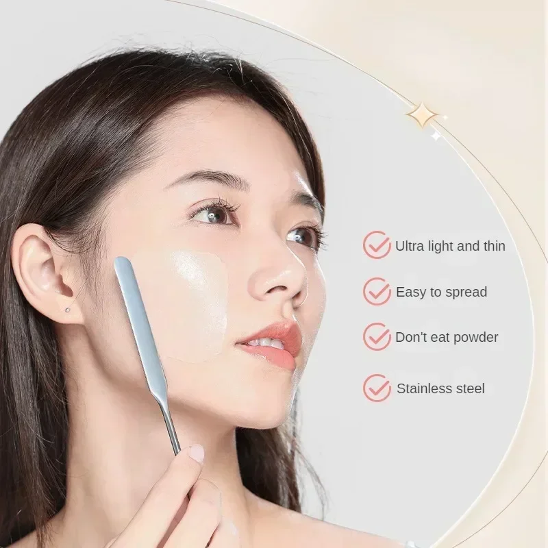 Spatule de Toner de maquillage à double tête en acier inoxydable, bâton de mélange de crème de fond de teint, outil de mélange, accessoires de maquillage cosmétique 1 pièces