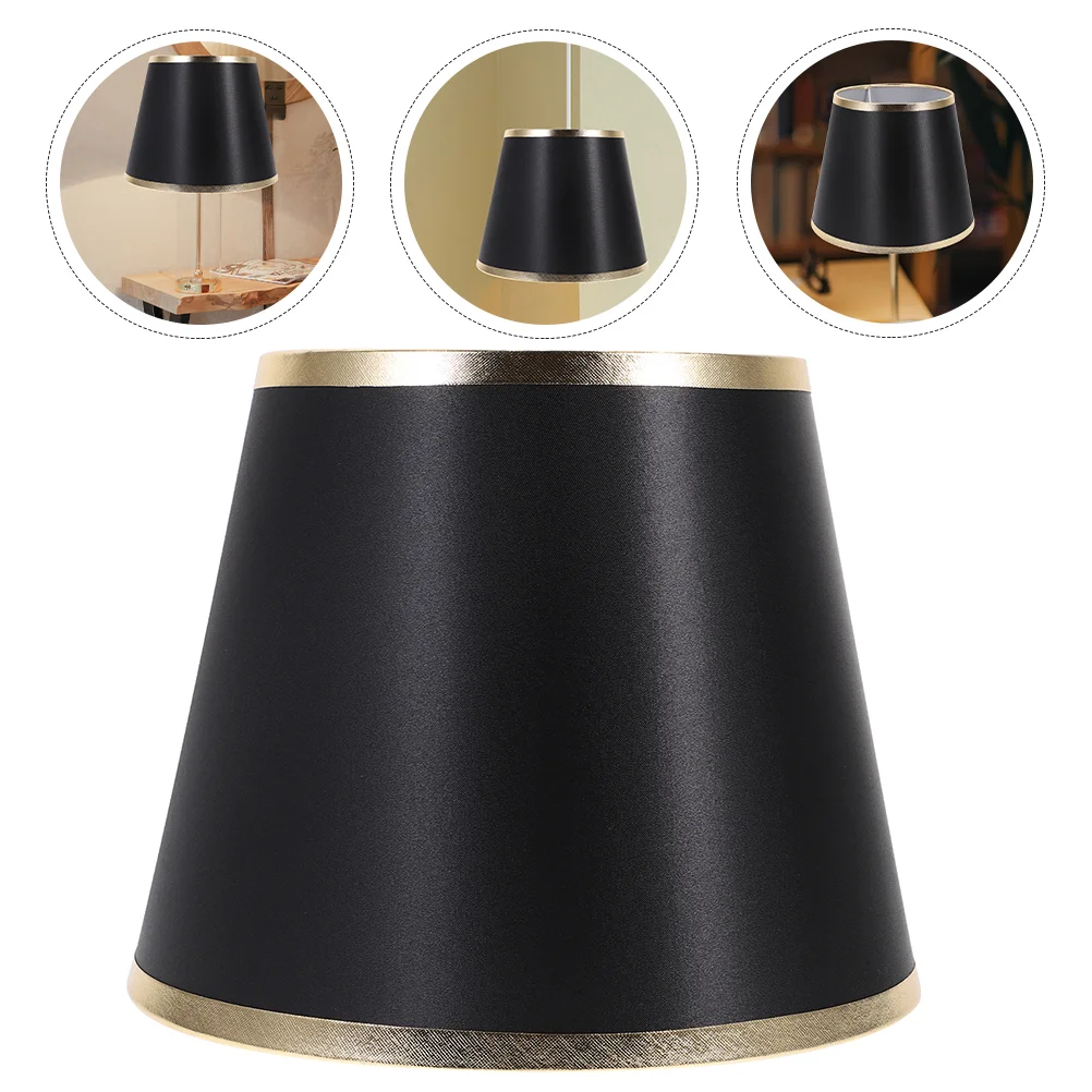 

Pendant Lights Fabric Lampshade Desktop Indoor Floor Table Cover Black Replacement