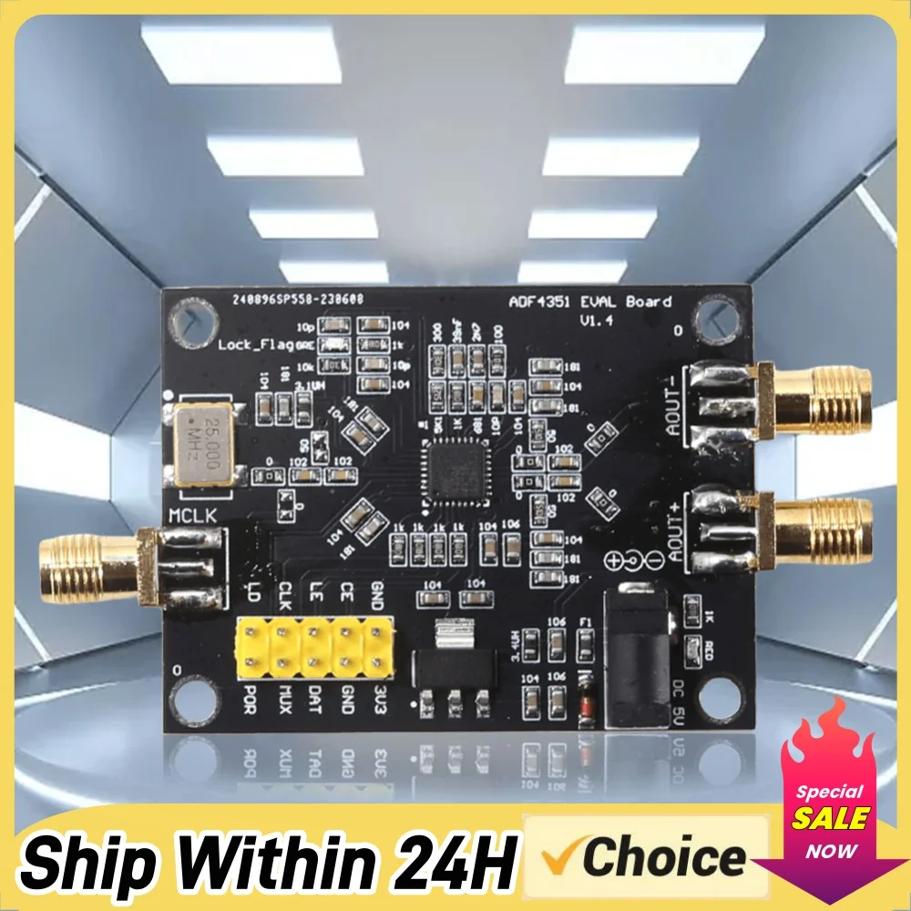 35M-4.4GHz PLL RF Signal Source ADF4350/ADF4351 Signal Generator Module for SMA Interface RF Phase-Locked Board 5V