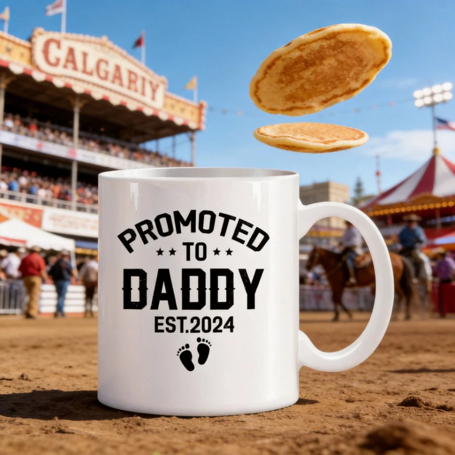Original Breakfast Cups and Mugs Promoted to Daddy Est 2024 Mug Cup of Coffee Travel Mug Cup Drinkware Cups for Cafe Tea Rare
