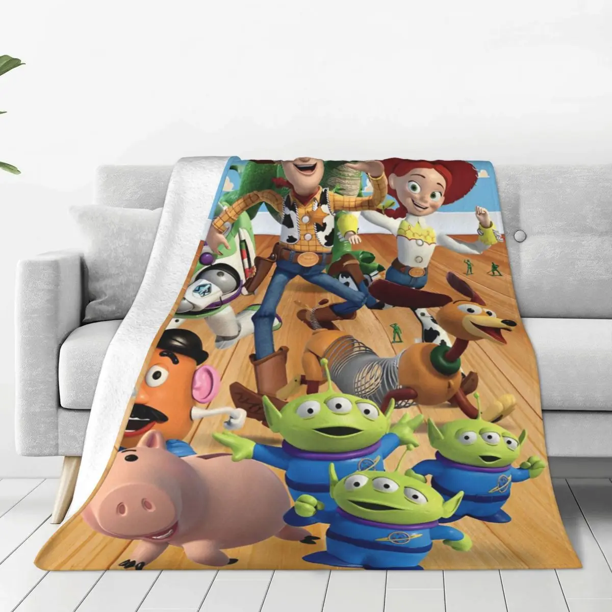 Toy Story Buzz Woody Jessie Super Warm Blankets Decorative Plush Throw Blanket Living Room Flannel Bedspread Sofa Bed Cover