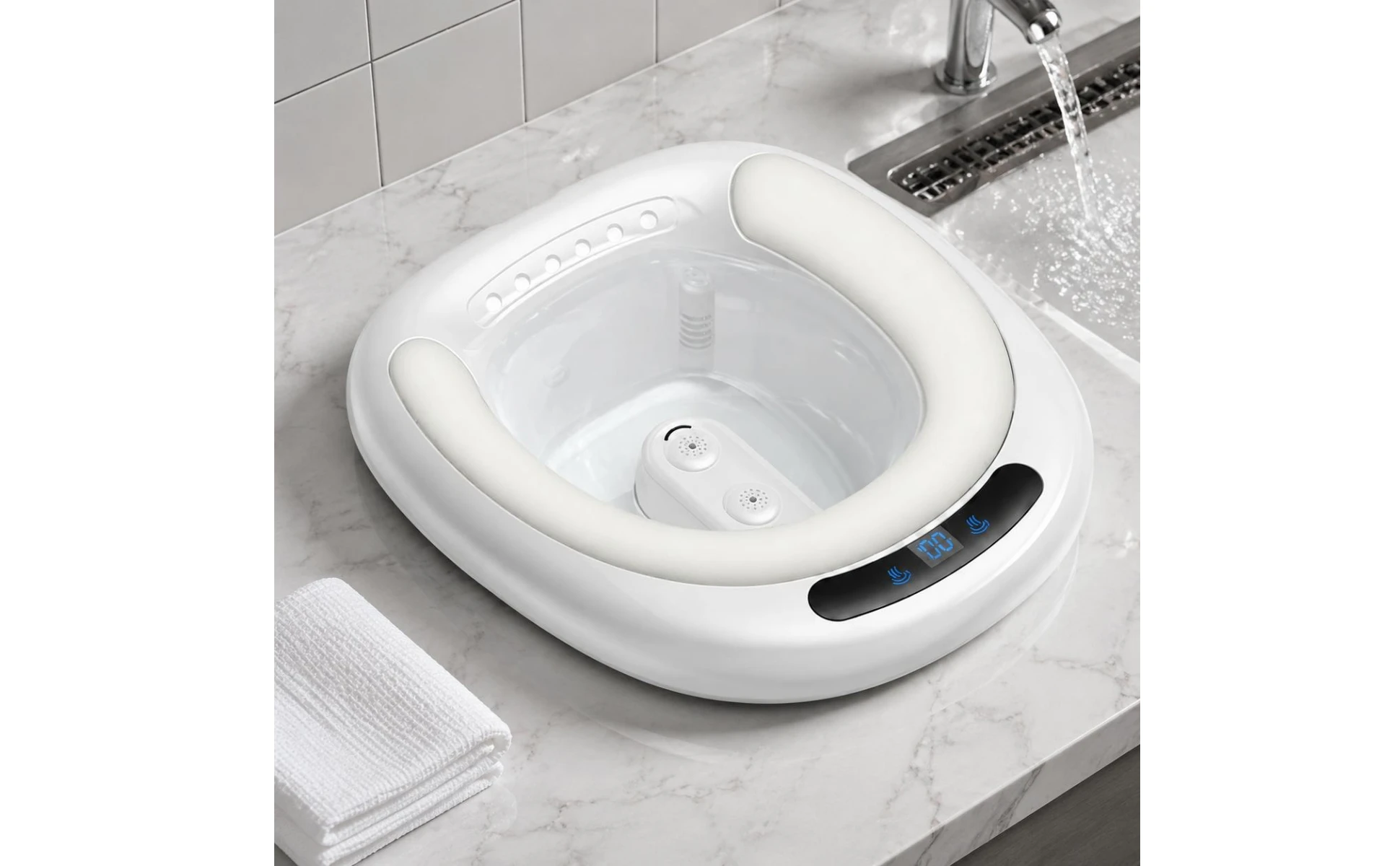Electric Sitz Bath Basin Automatic Water Spray Toilet Sitz Bath Seat Pregnancy Wash Basin Easy to Use Health Care Item Portable