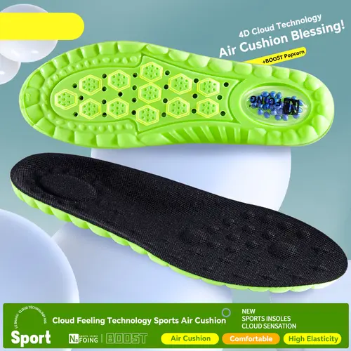 High Elasticity Latex Sport Insoles Soft Shoe Pads Arch Support Orthotic Insoles Breathable Deodorant Shock Absorption Cushion - Image 7