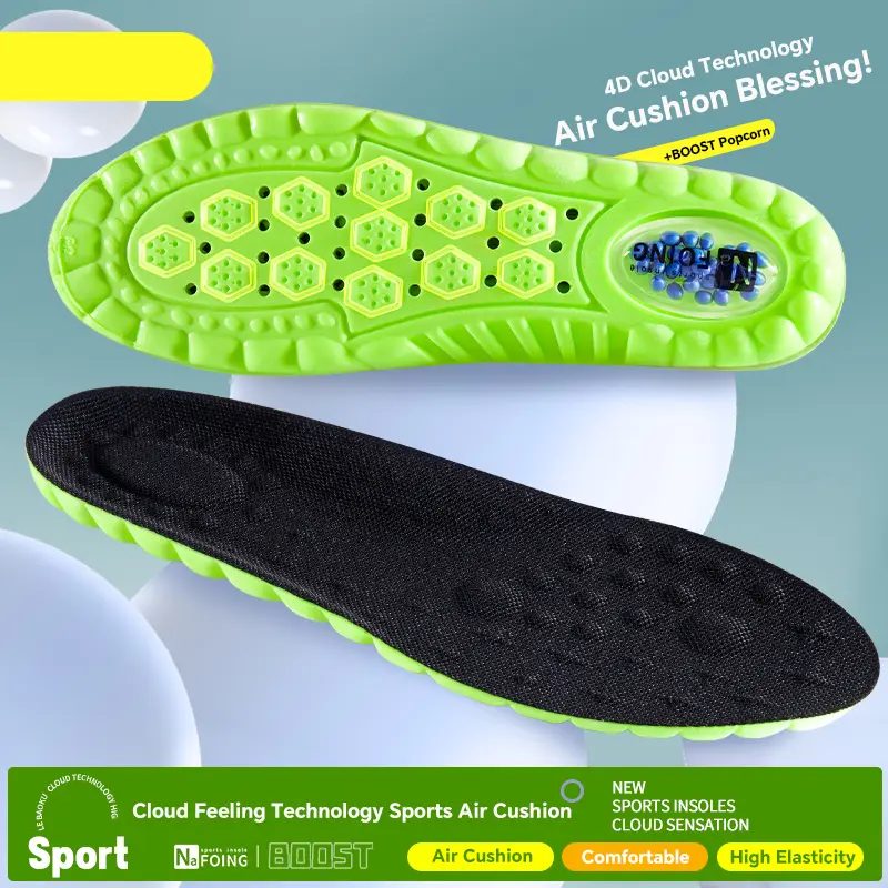 High Elasticity Latex Sport Insoles Soft Shoe Pads Arch Support Orthotic Insoles Breathable Deodorant Shock Absorption Cushion - Image 7