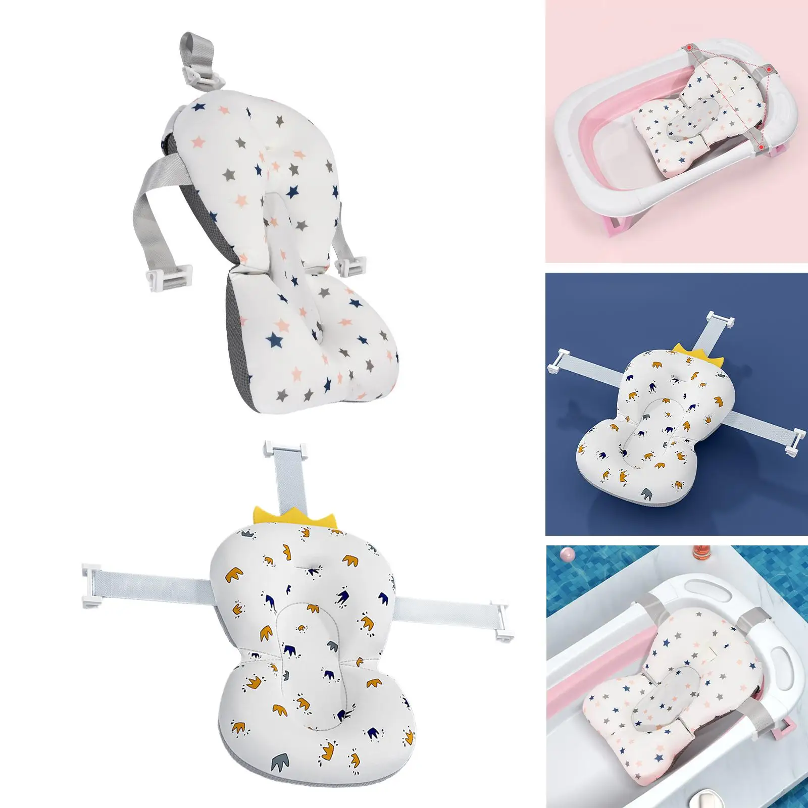 Baby Bath Pad Mat Baby Shower Mat Baby Bath Tub Pad for Newborn Baby