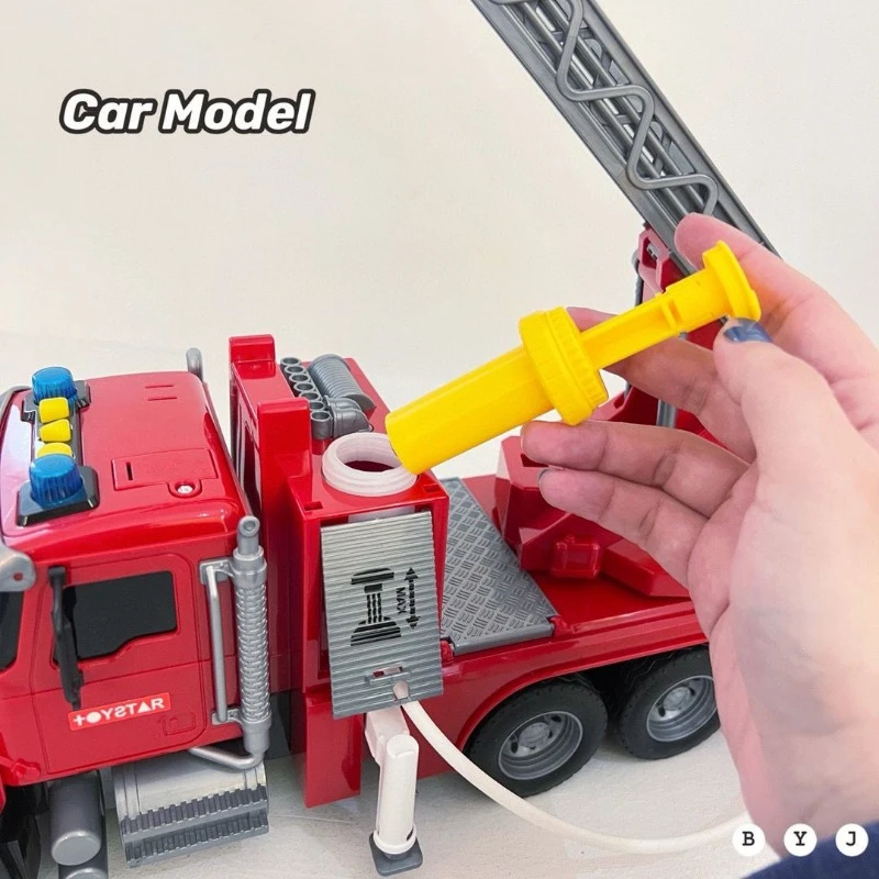 1:18 Plastic Tow Truck Big Cement Mixer Toy Truck Model  Inertial Vehicle Toys Without Remote Control Toy Car For Boys And Girls