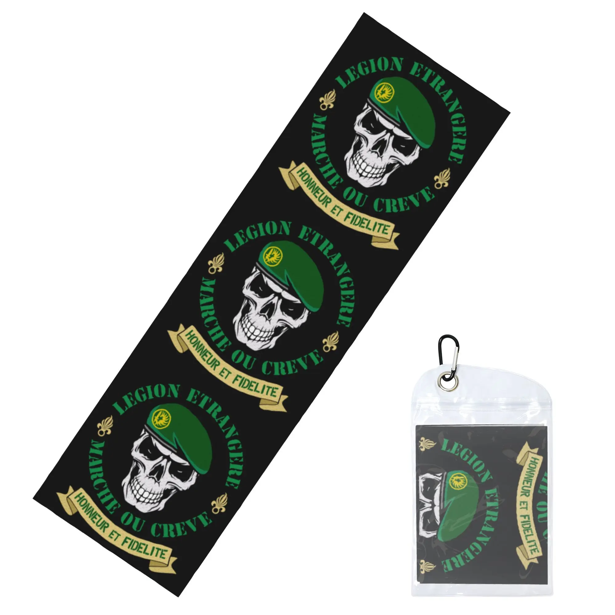 Foreign Legion Etrangere French Parachute Regiment Cold Exercise Towel Face Towel Quick Drying  Yoga Breathable Cold Towel