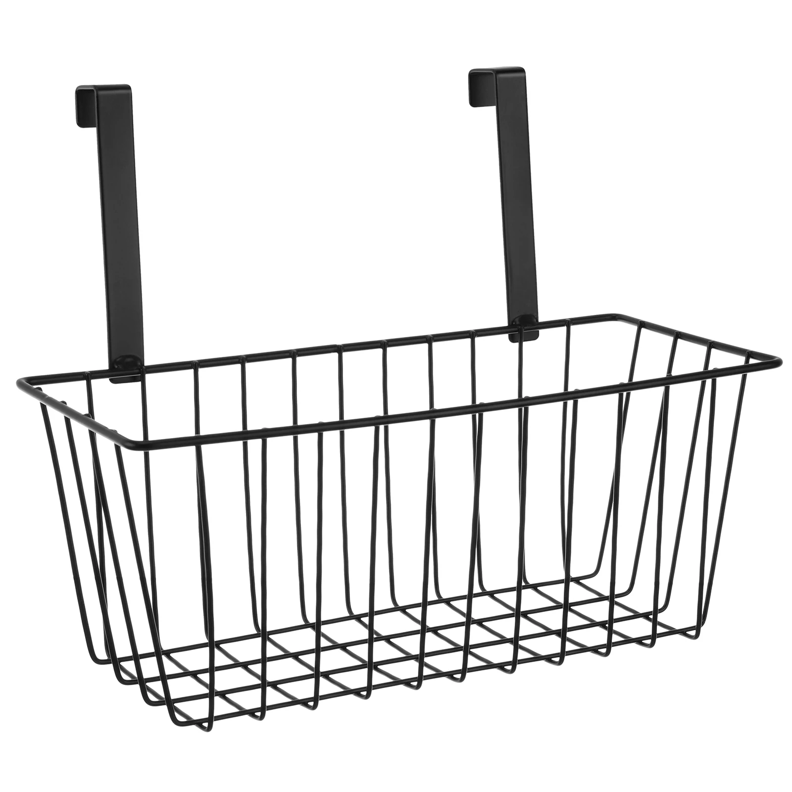 

Hanging Storage Basket Iron Black Color Removable Organizer Balcony Fence Garden Accessories Flower Pot Hanger Shelf Home