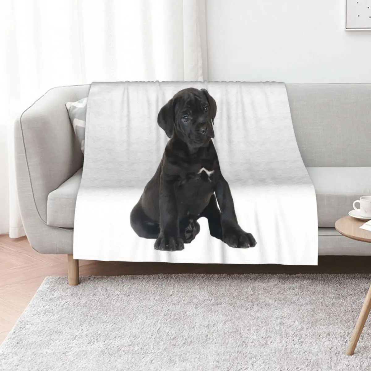 Cane Corso Puppy Throw Blanket Nap Picnic Plaid on the sofa christmas gifts Summer Beddings For Sofa Thin Blankets