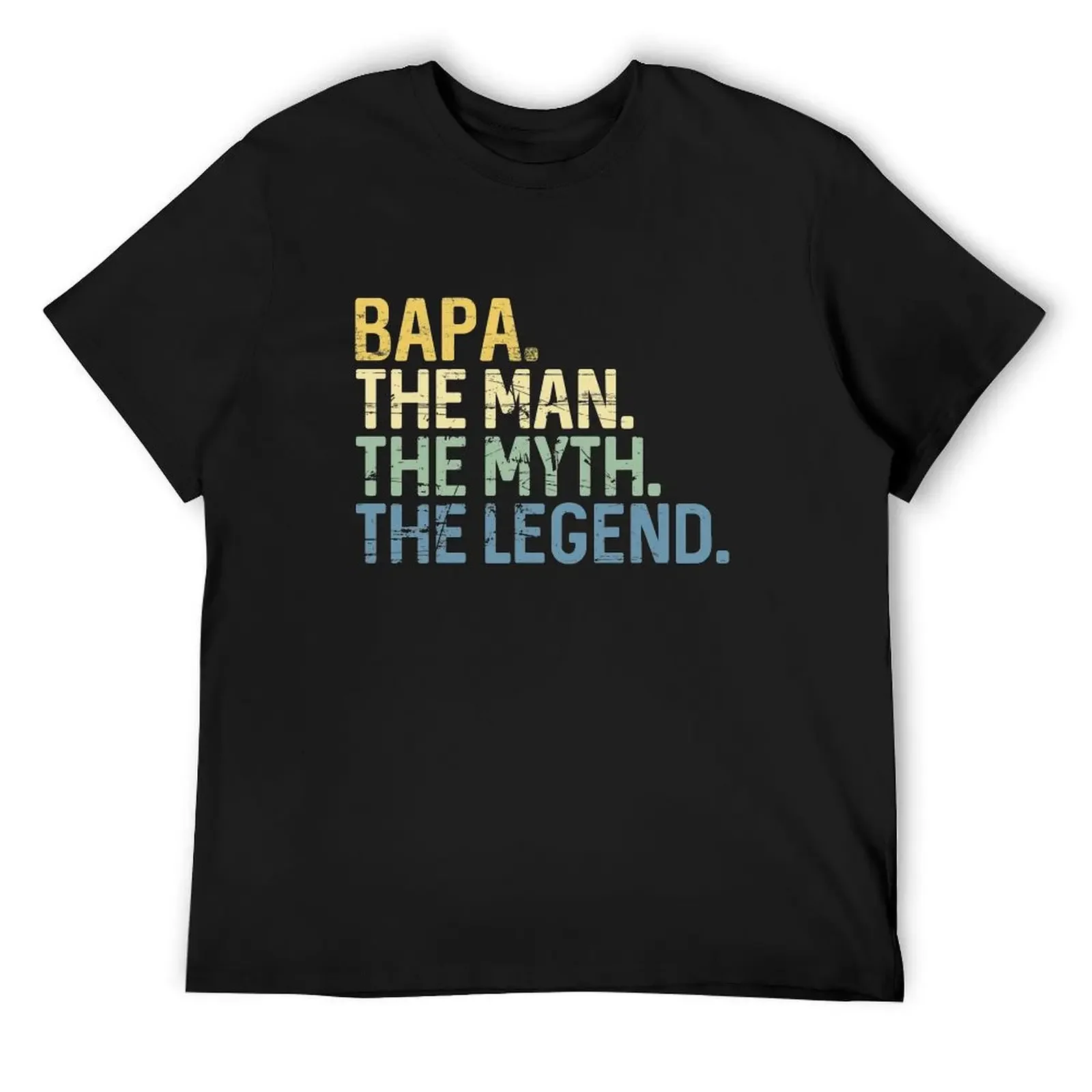 

Bapa The Man The Myth The Legend Vintage Funny Gift Fathers Day T-Shirt vintage graphic tee anime oversized mens t shirt