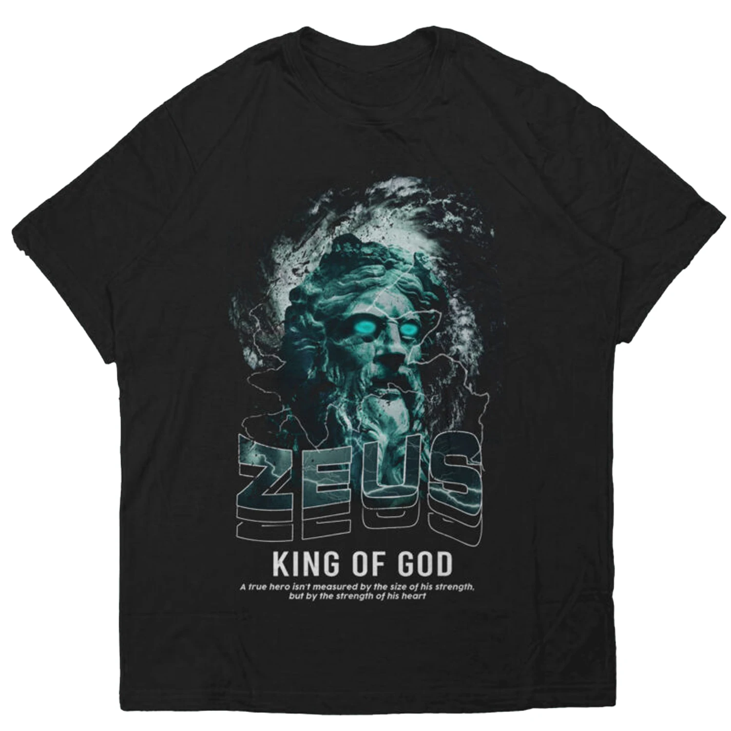 Trendy Modern Streetwear Greek Mythology God Zeus T-Shirt 100% Cotton O-Neck Summer Short Sleeve Casual Mens T-shirt Size S-3XL