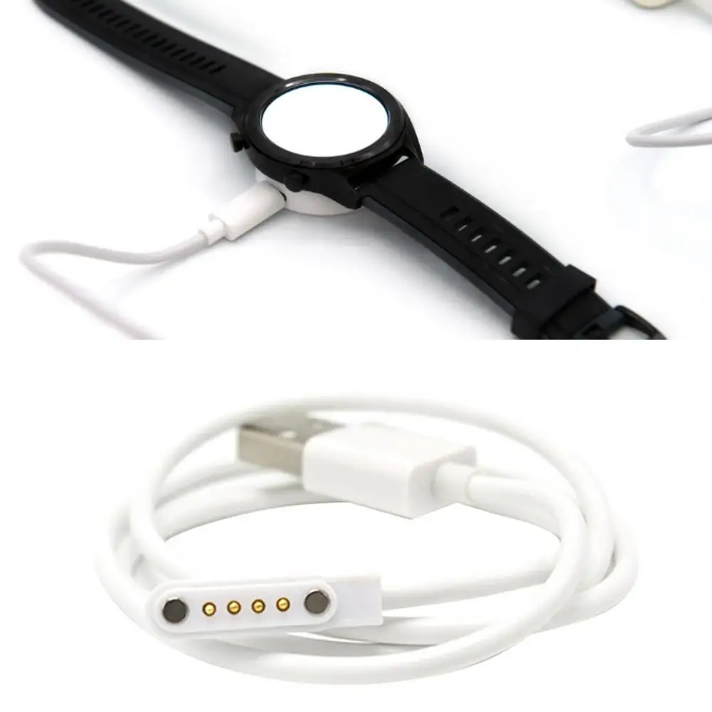 80cm Rubber Bendable Watch for 4Pin Smart Watch Smart Watch Charging Cable Fast Charging for for 4Pin Smart Watch