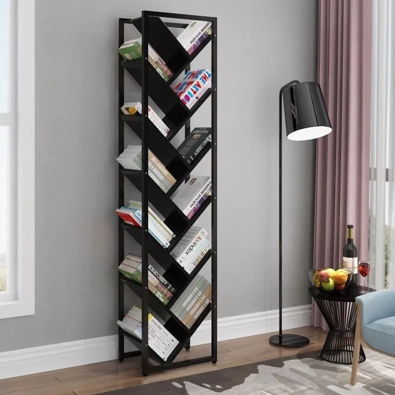 Tree bookshelf Floor shelf Living room does not take up space Children's creative bookshelf