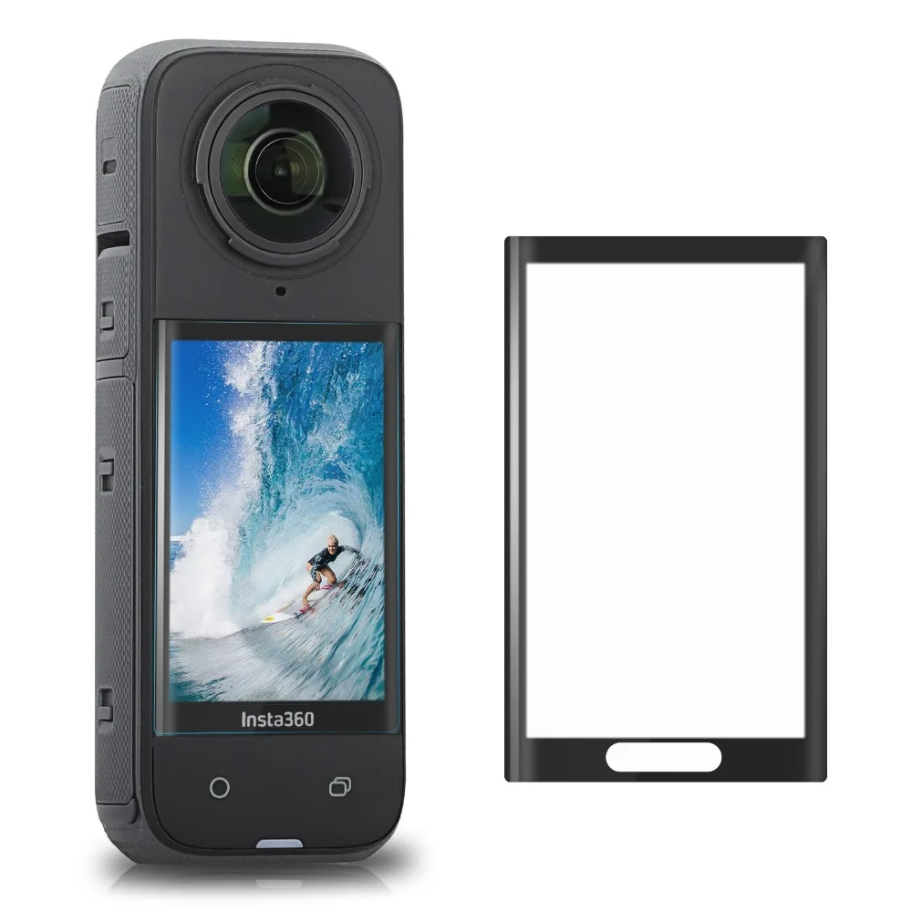 Screen Protector Full Coverage Tempered Glass Film 9H Film Set Protective Accessories Protector For Insta360 X4 Action Camera
