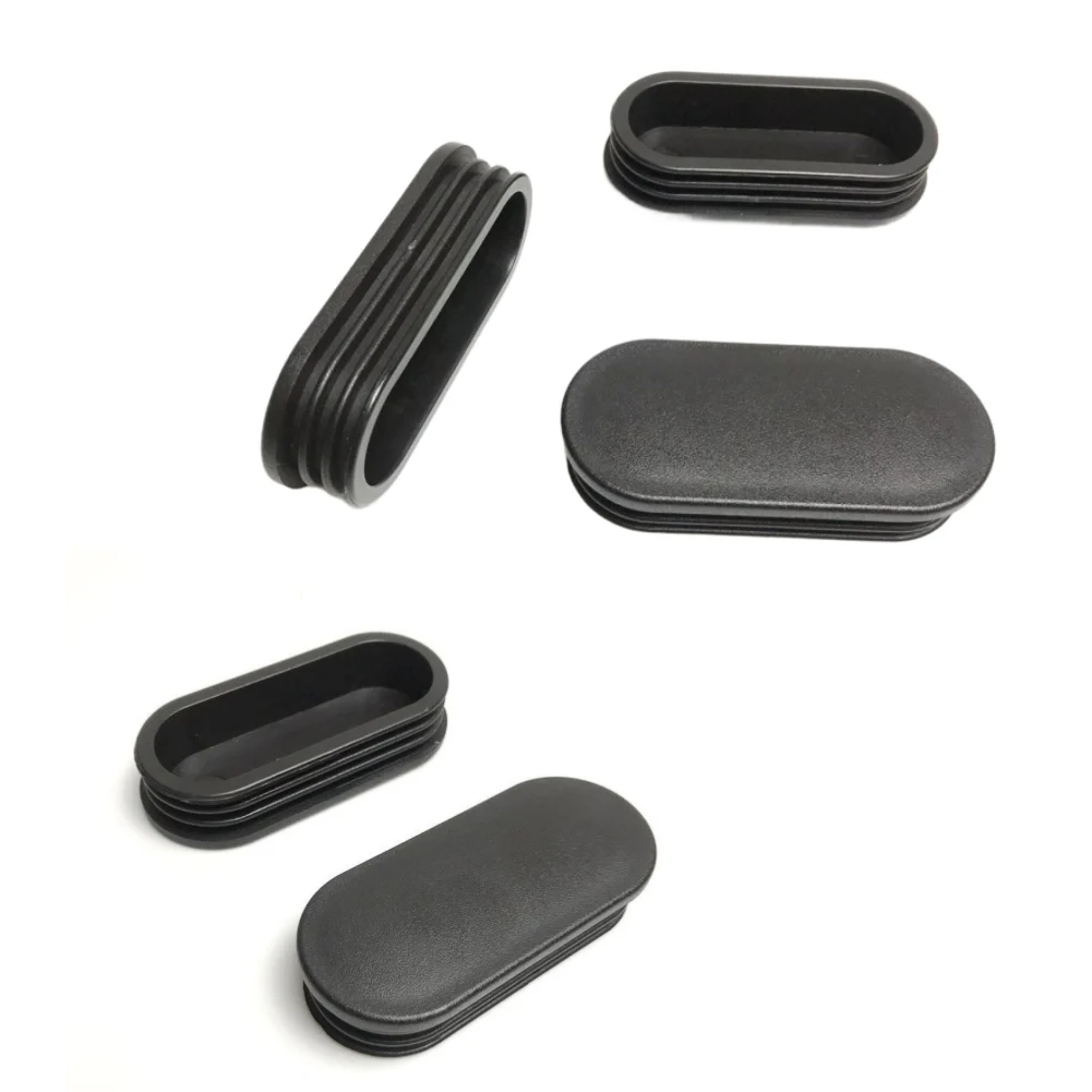 Oval Tube End Cap Compatible with 90 by 40 Millimeter Tubing for Indoor Exercise Machines and Structural Frames