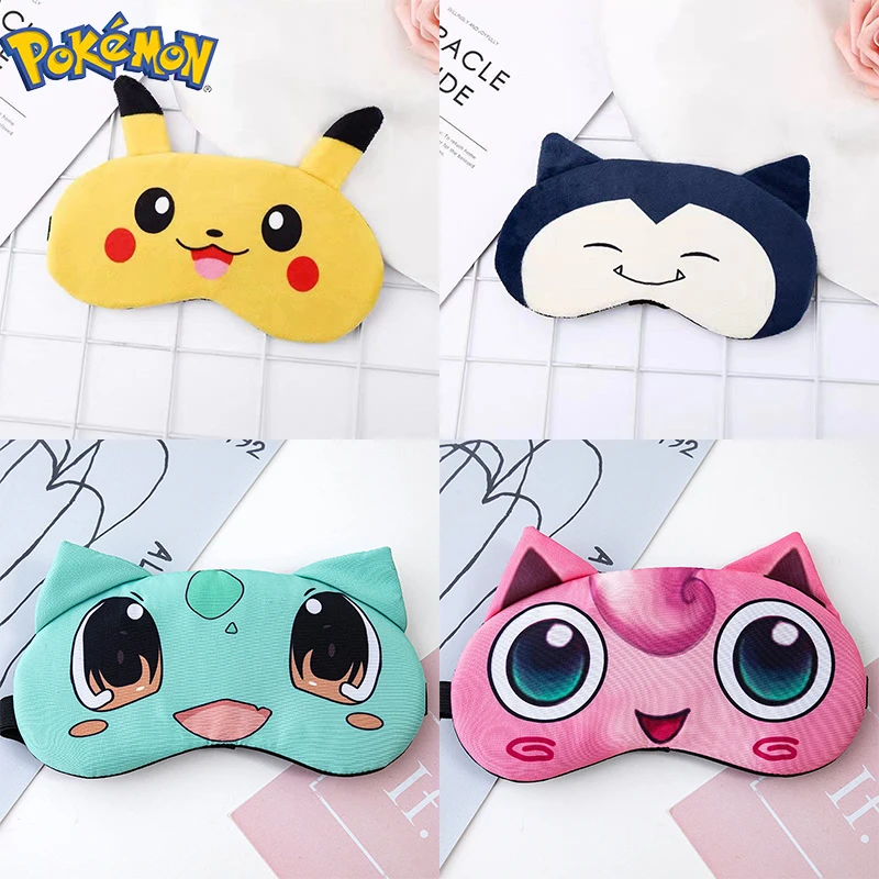 Máscara De Dormir De Pelúcia Macia, Dormir Venda, Snorlax Cat Eye Cover, Eyepatch Nap Health