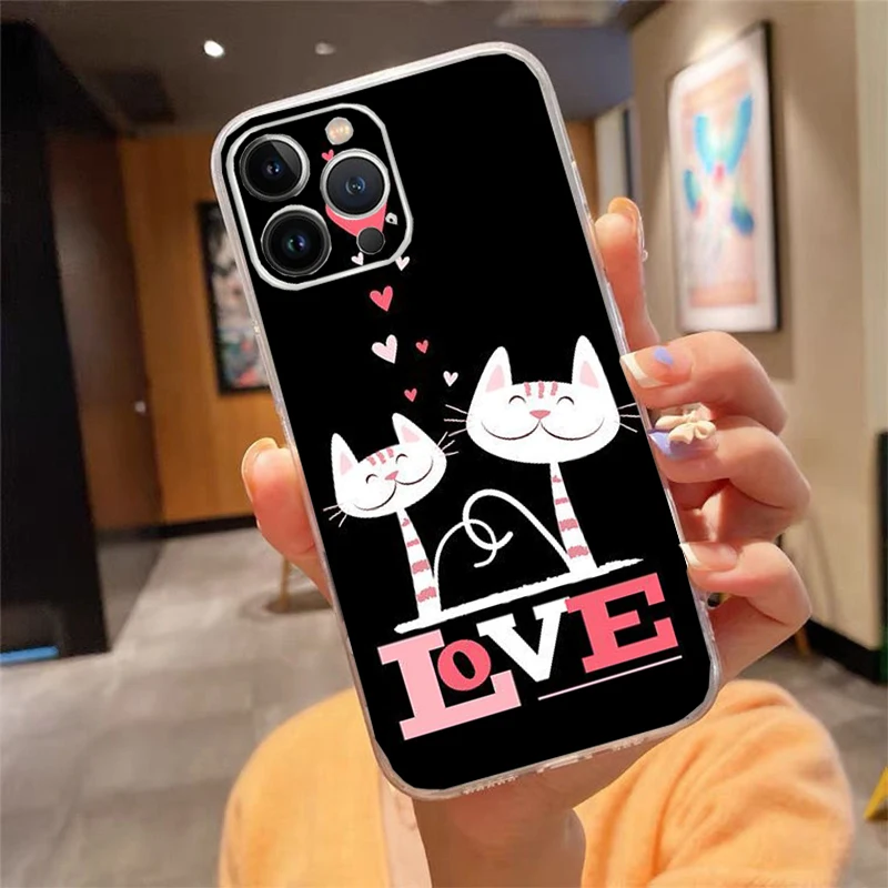 

Phone Case For iphone 17ProMax Air 16 15 14 13 Pro Max 15 16 Pro 15Plus Cute Cats