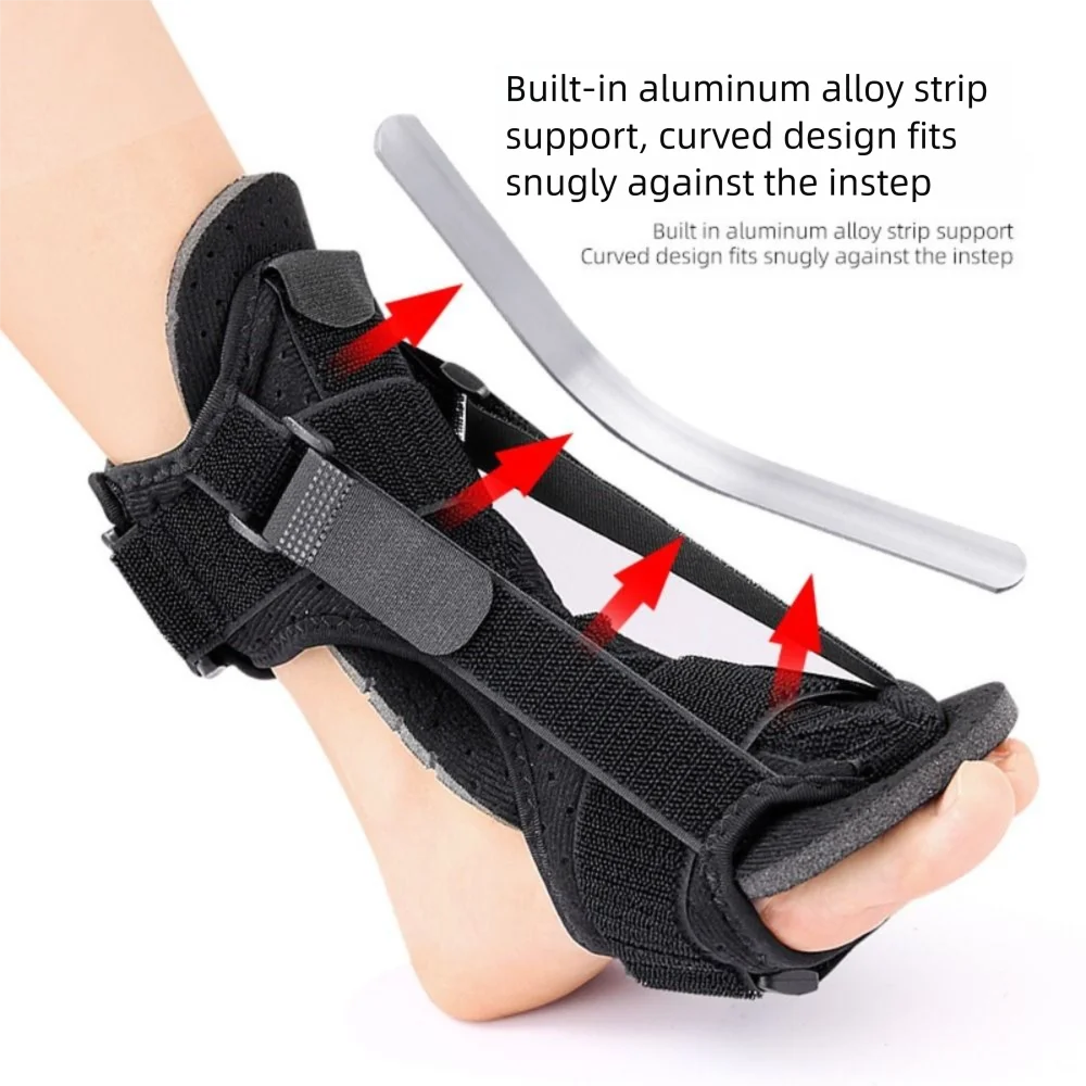 

Double Support Plantar Fasciitis Splint Compression Breathable Dorsal Drop Foot Orthopedic Brace Skin-friendly Adjustable