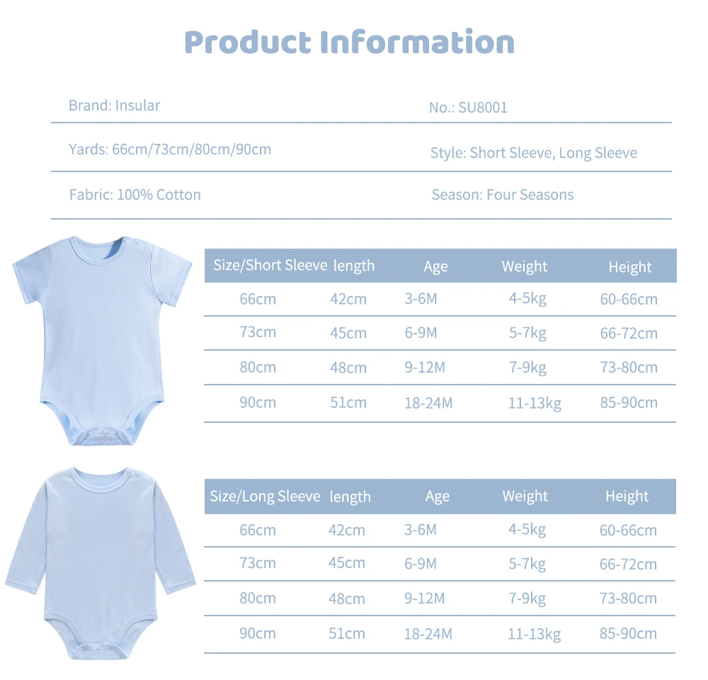 3PCS/Lot Baby Boys Girls Bodysuits Solid Cotton Long Sleeves Kids Rompers Clothes 3-24 Month Newborn Body Bebe Jumpsuit Clothing